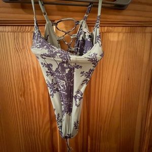 Miaou Campbell corset in mint